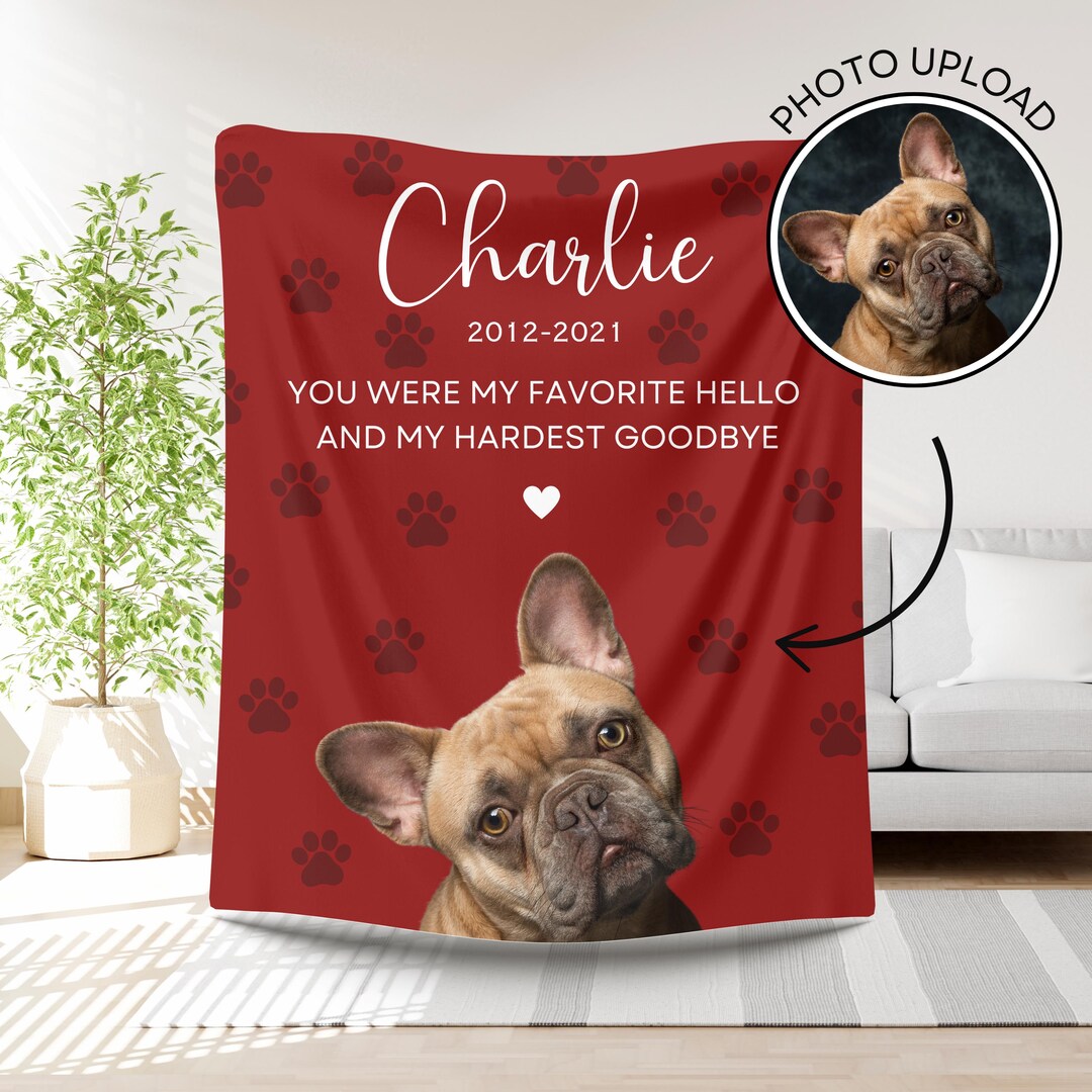 Personalized Pet Memorial Blanket | Pet Memorial Gift| Loss of Pet Gift ...