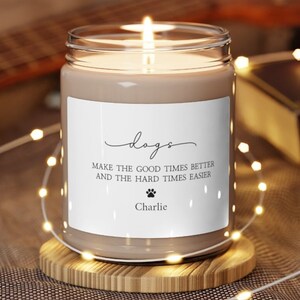 Personalized Dog Gift, Dog Candle, Dog Mom Gift, Custom Dog Gift, Gift for Dog Owner, Customized Gift for Dog Lover, Birthday Gift