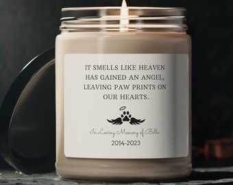 Forever in our Hearts Soy Candle | Loss of Pet Gift | Loss of Dog Gift | Loss of Cat Gift | Condolence Gift | Send a Gift | Pet Passing