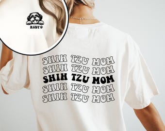 Benutzerdefinierte Hunde Mama Shirt, benutzerdefinierte Hund Papa Shirt, Komfort Farben Shirt, personalisierte Hunde Shirt, Geschenk für Mama