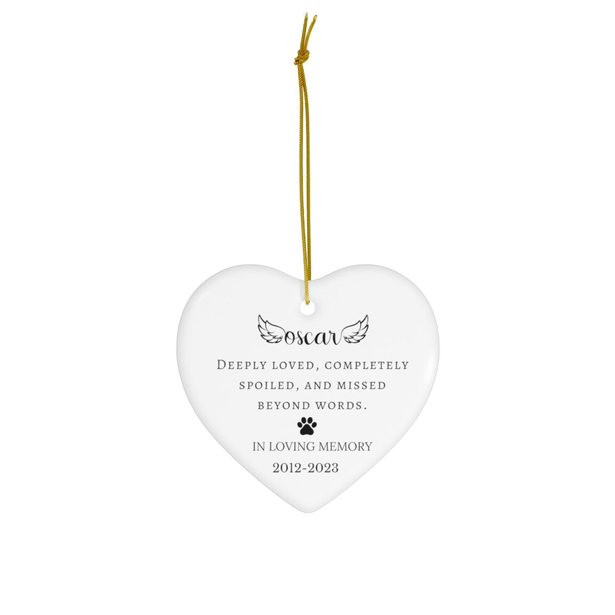 Pet Loss Memorial Plaque, Bereavement Paw Print Keepsake to Remember a ...