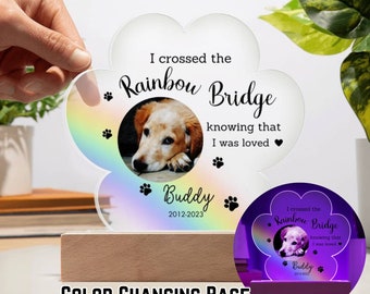 Ologramma 3D Personalizzato Per Cani – Ricordo Commemorativo In Acrilico Con Nome E Date, Regalo Per La Perdita Di Un Animale Domestico