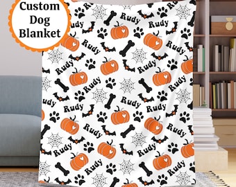 Personalized Blanket for Dog | plush dog blanket | dog name blanket | gift for dog lover | puppy name blanket | puppy name blanket