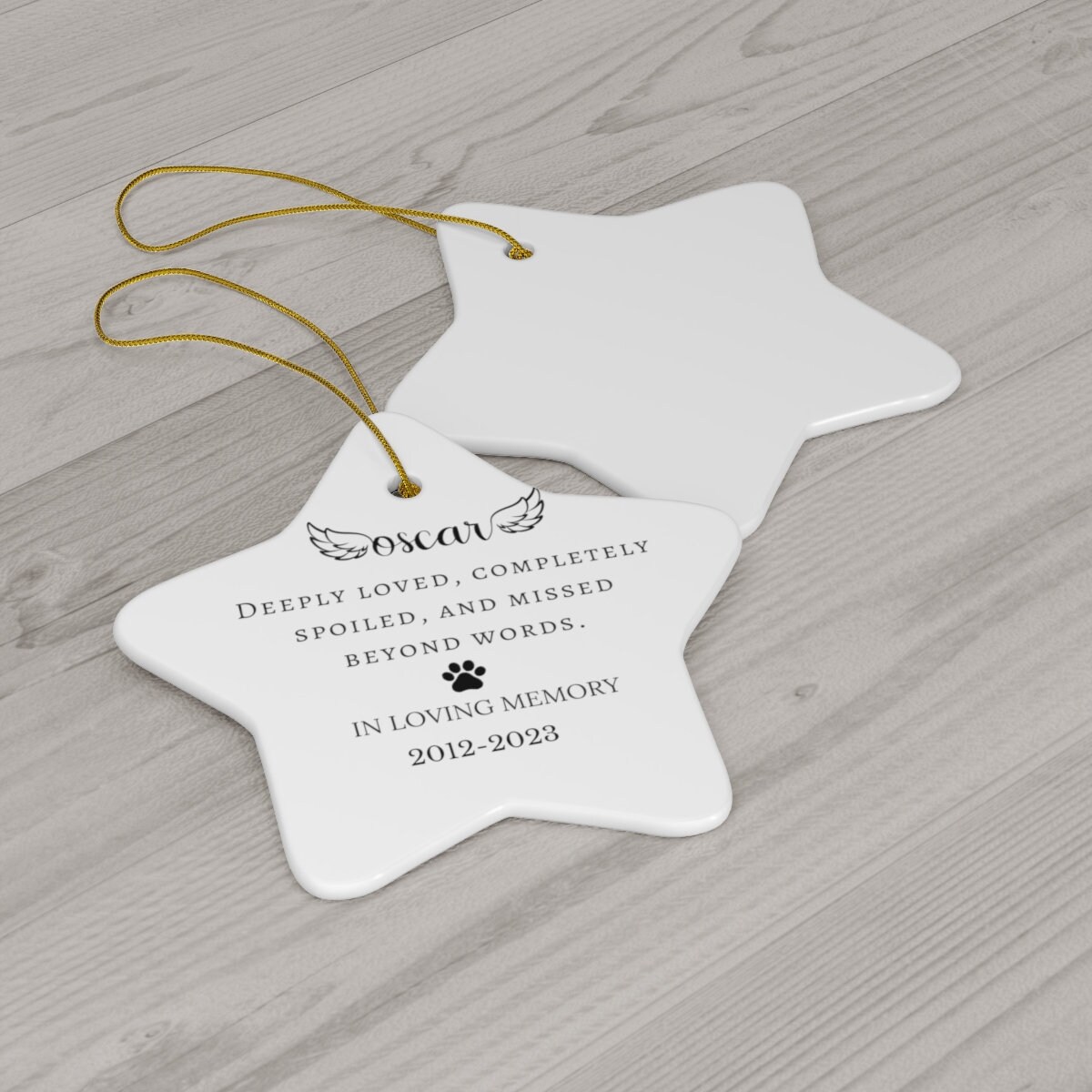 Pet Loss Memorial Plaque, Bereavement Paw Print Keepsake to Remember a ...