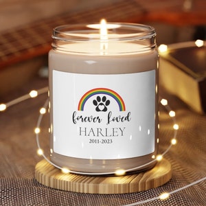 Custom Pet Memorial Candle, Pet Remembrance Gift, Your Pet&#39;s Photo, Dog Sympathy Gift, Pet Memorial Candle, Dog Remembrance, Pet Sympathy