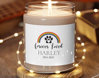 Custom Pet Memorial Candle, Pet Remembrance Gift, Your Pet's Photo, Dog Sympathy Gift, Pet Memorial Candle, Dog Remembrance, Pet Sympathy