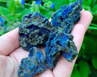 azurite polished stone