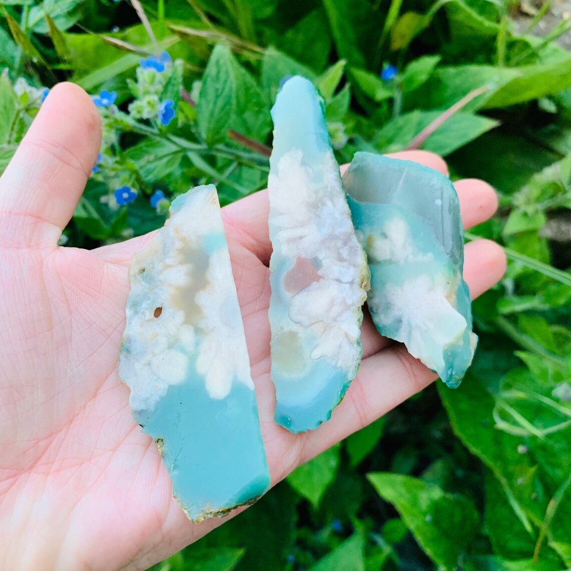 Sakura green flower cherry blossom agate Etsy