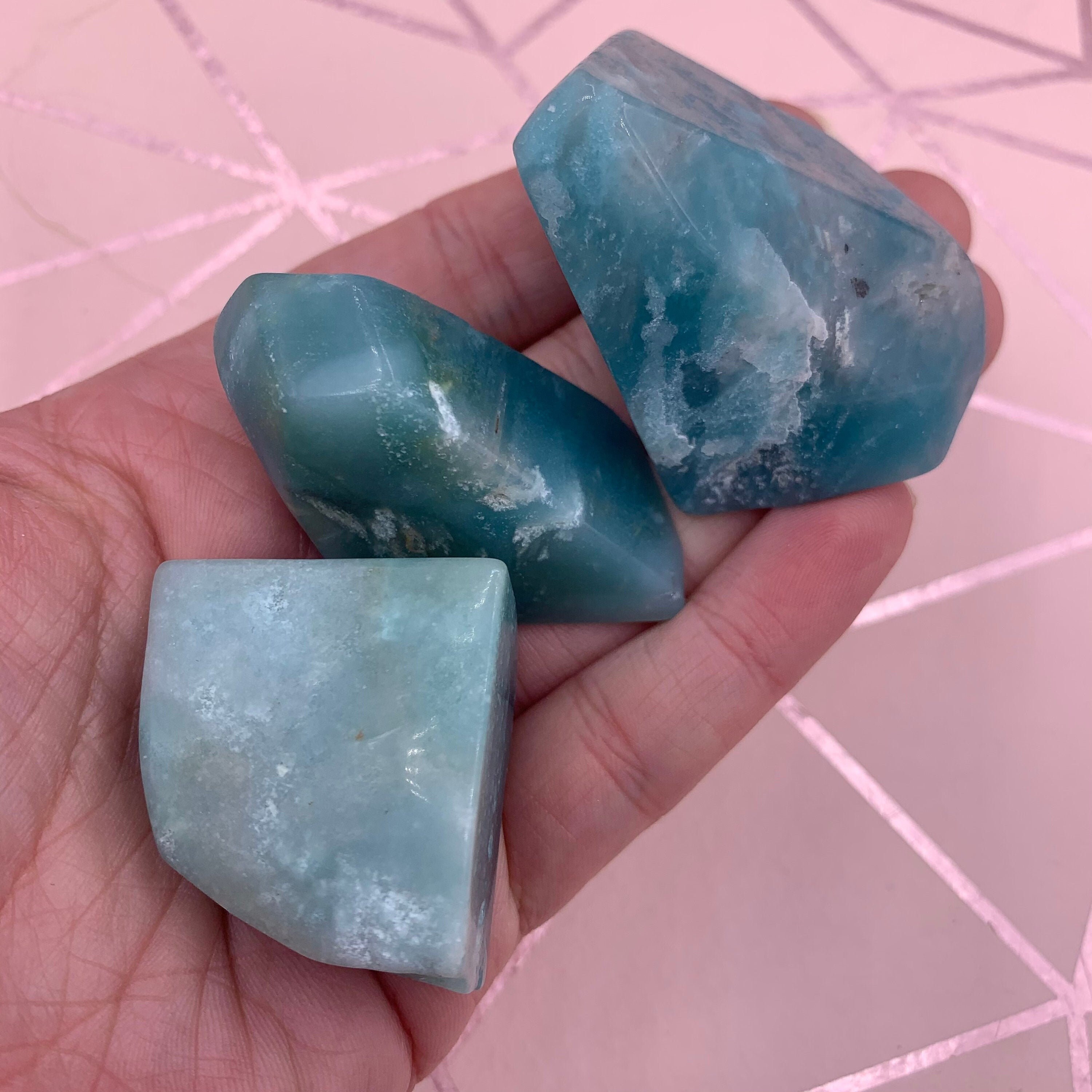 Caribbean blue rock | Etsy