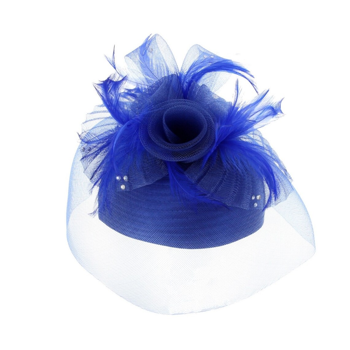 Blue church hat birdcage hat Etsy