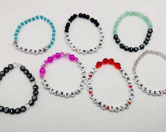 Heated Rivalry Beaded Friendship Bracelets, Hollanov, 7 Designs