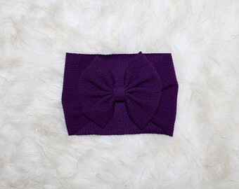 Dark purple head wrap