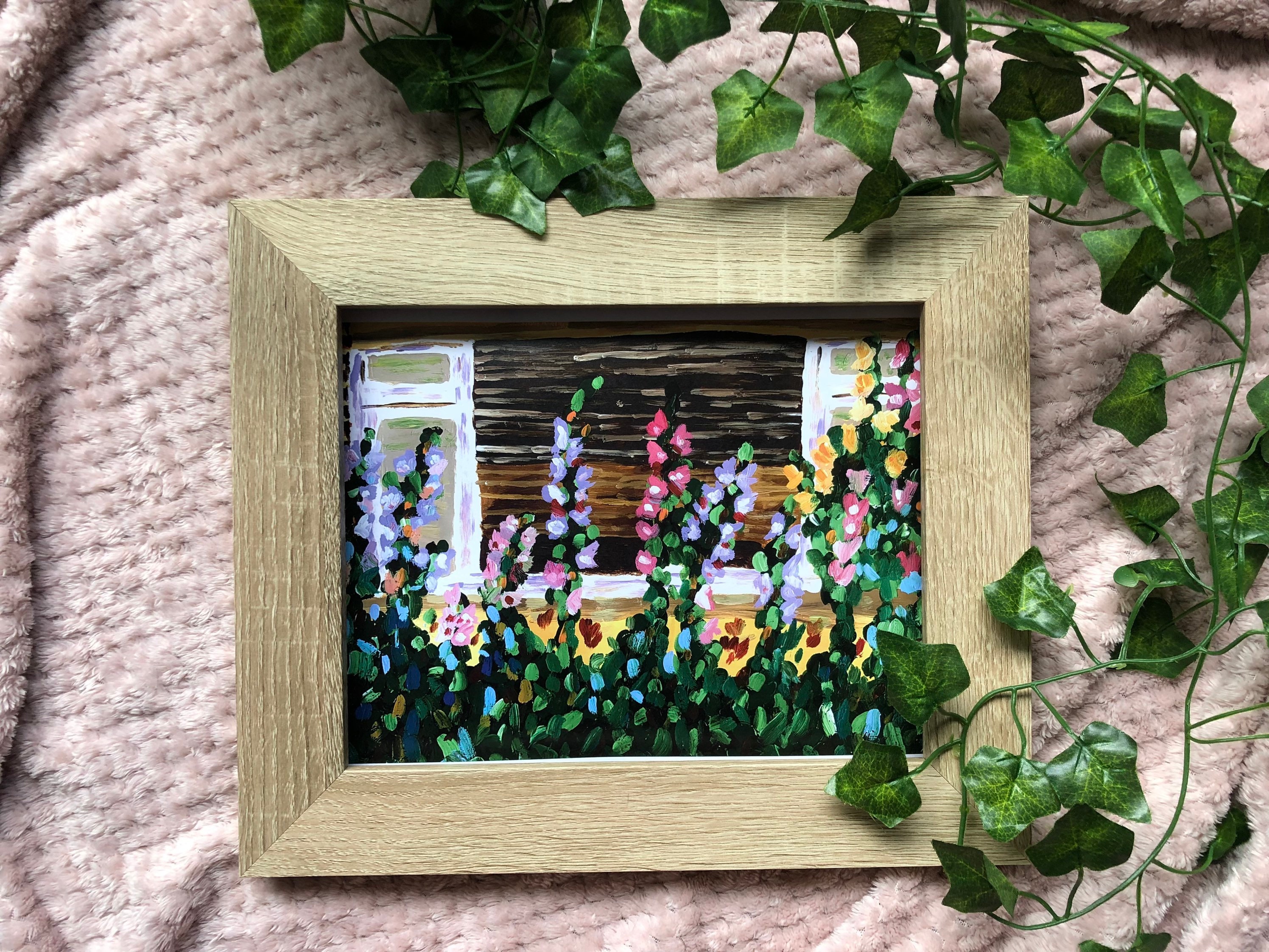 Flowers In The Window Art Prints Flowers Wall Art Etsy