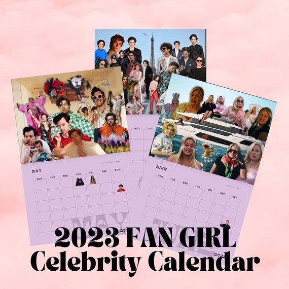 Fan Girl Calendar 2023 Celebrity Pop Culture Calendar - Etsy Fan Girl Calendar 2023 Celebrity Pop Culture Calendar - Etsy