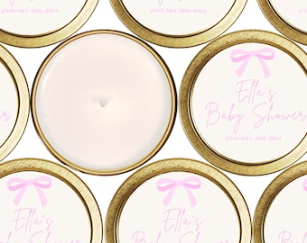 Soy Candle Favors Bulk: Baby Shower Candle Tins