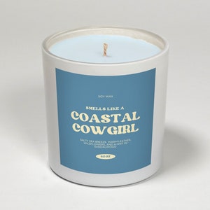 Coastal Cowgirl, Soy Candle, Coastal Cowgirl Decor