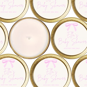 Soy Candle Favors Bulk: Baby Shower Candle Tins