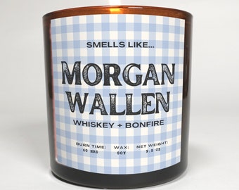 Gift for Morgan Wallen fan, Gift for Country Music Fan, Soy Wax Candle
