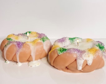Mardi Gras King Cake Candle: New Orleans Bakery Scent