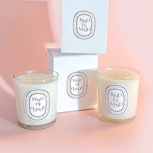 Bridesmaid Candle Bridesmaid Proposal Box Gifts BridesmaidsMaid of honor proposal Bridal Shower Gift