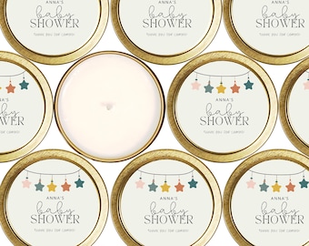 Baby Shower Favors for Guests Bulk, Custom Candle Favors, Shower Favors Personalized, Baby Shower Candle