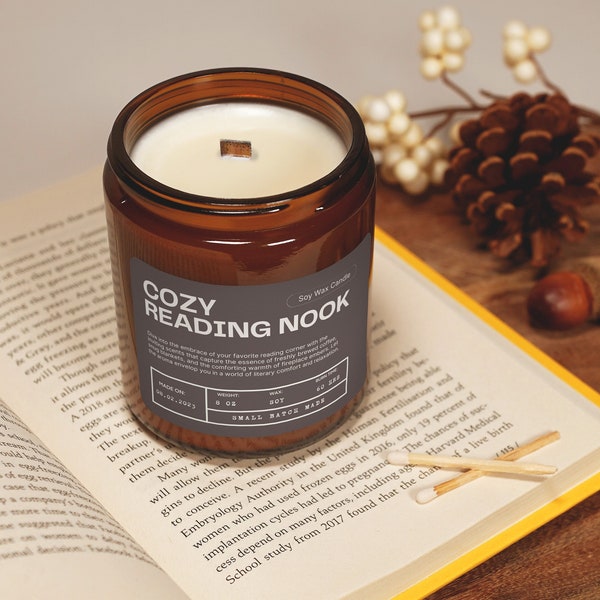 The Bookstore Candle | Book Shop | Book Themed Candle| Fall Candles | Book Lover Candle | Book Scented Candle | Literary Candles