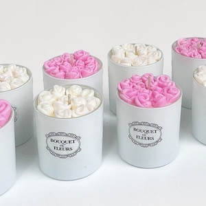 Candle With Flower on Top, GIFT FOR GRILFRIEND, candle for her bday, Flower Bouquet Candle Mother&#39;s Day Gift | Best Selling Candles