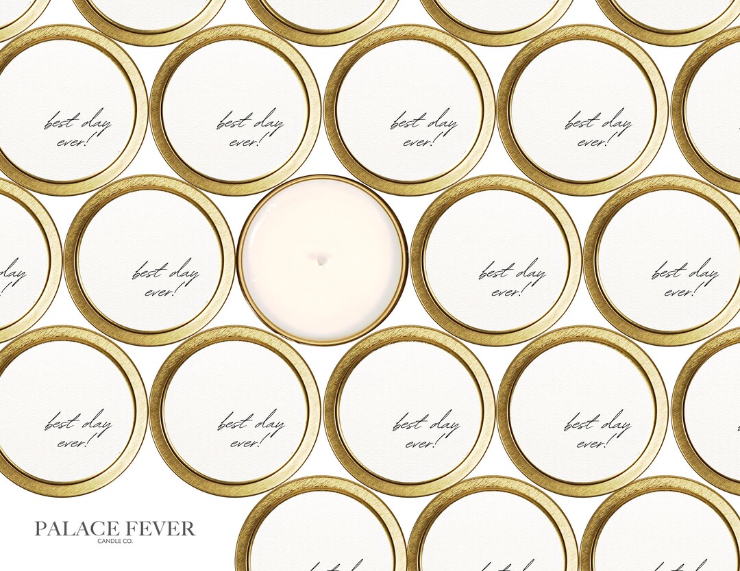 Luxury Candle Favors Wedding Candle Favors: Soy Wax Gold Tin Candles - Etsy