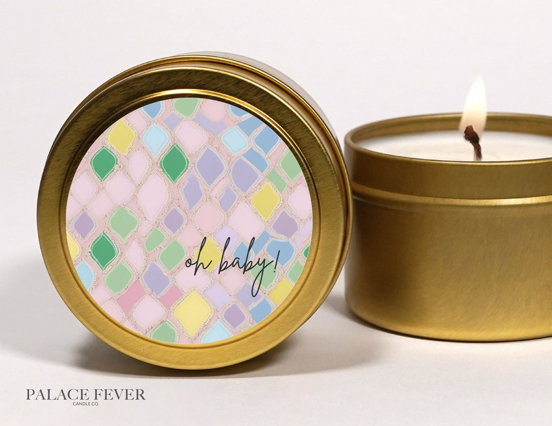 Soy Wax Candle Baby Shower Favors: Bulk Guest Candles - Etsy