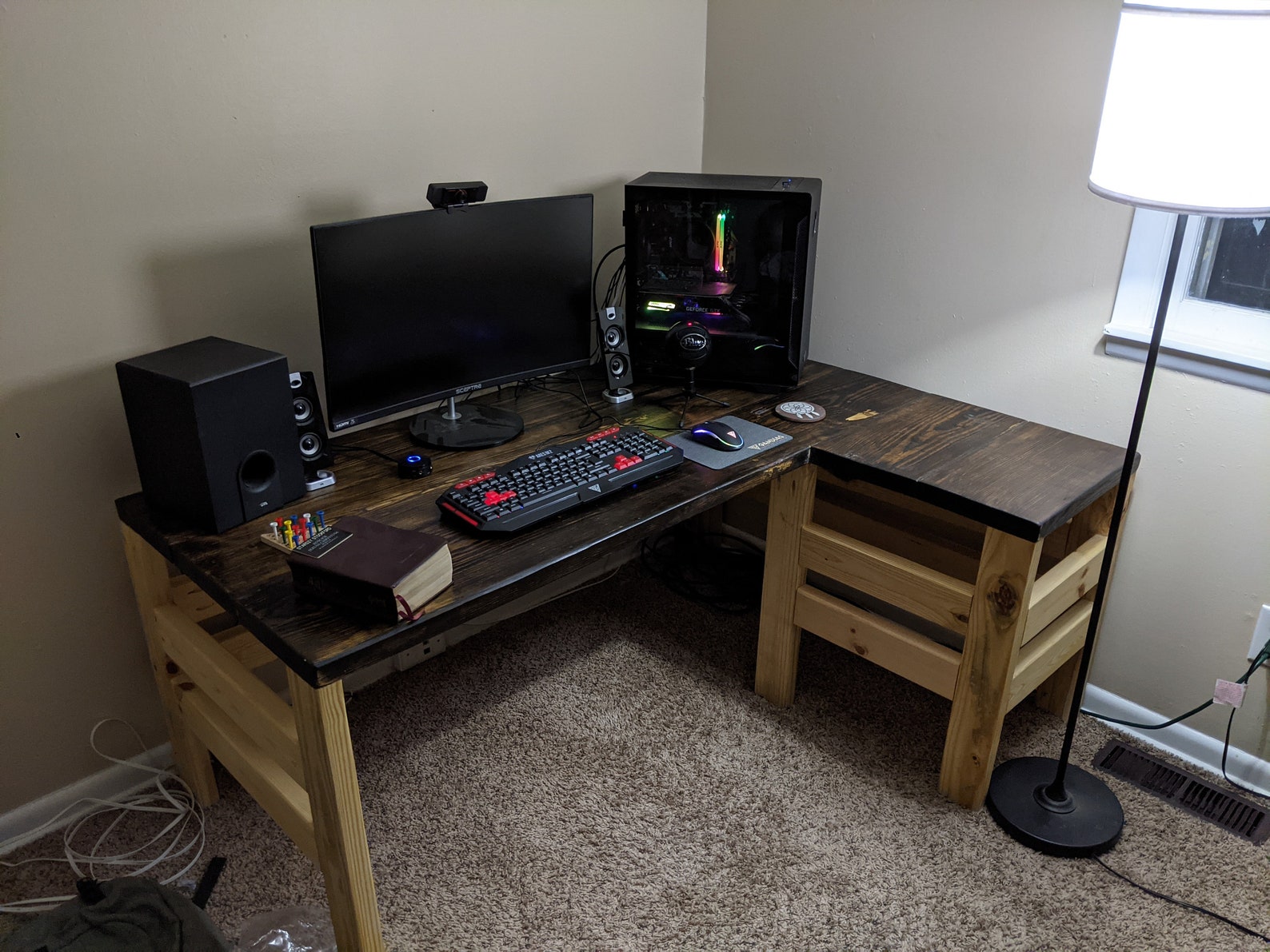 DIY Farm Style Computer Desk BUILD PLAN (pdf Download) - Etsy