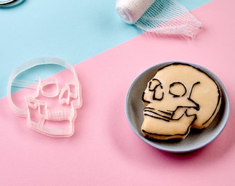 Skull Cookie Cutter | Medicine Cookie Cutter | Gift Medical Student | Gift Doctor | Custom Cookie Cutters