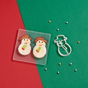 Emporte-pièce bonhomme de neige | Emporte-pièce d'hiver | Cadeau Noël | Emporte-pièce de Noël