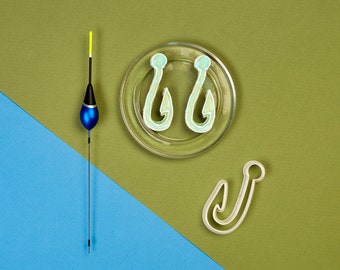 Fishing Hook Cookie Cutter - Fishing & Fish Cookie Cutter Set Cookie Cutter Fishing Hook Gift Father's Day