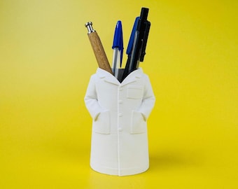 Lab coat decorative vase | medical student gift, medicine vase, medical practice decoration, doctor gift