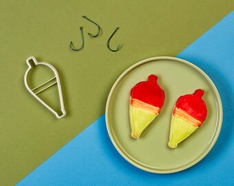 Fishing Float Cookie Cutter - Fishing & Fish Cookie Cutter Set Cookie Cutter Fishing Float Gift Father's Day