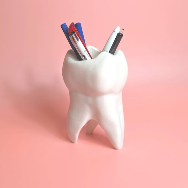 Zahn Dekogefäß | Medizinstudent Geschenk, Zahn Vase, Praxis Dekoration, Arzt Geschenk