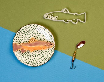 Trout Cookie Cutter - Fishing & Fish Cookie Cutter Set Trout Gift Father's Day