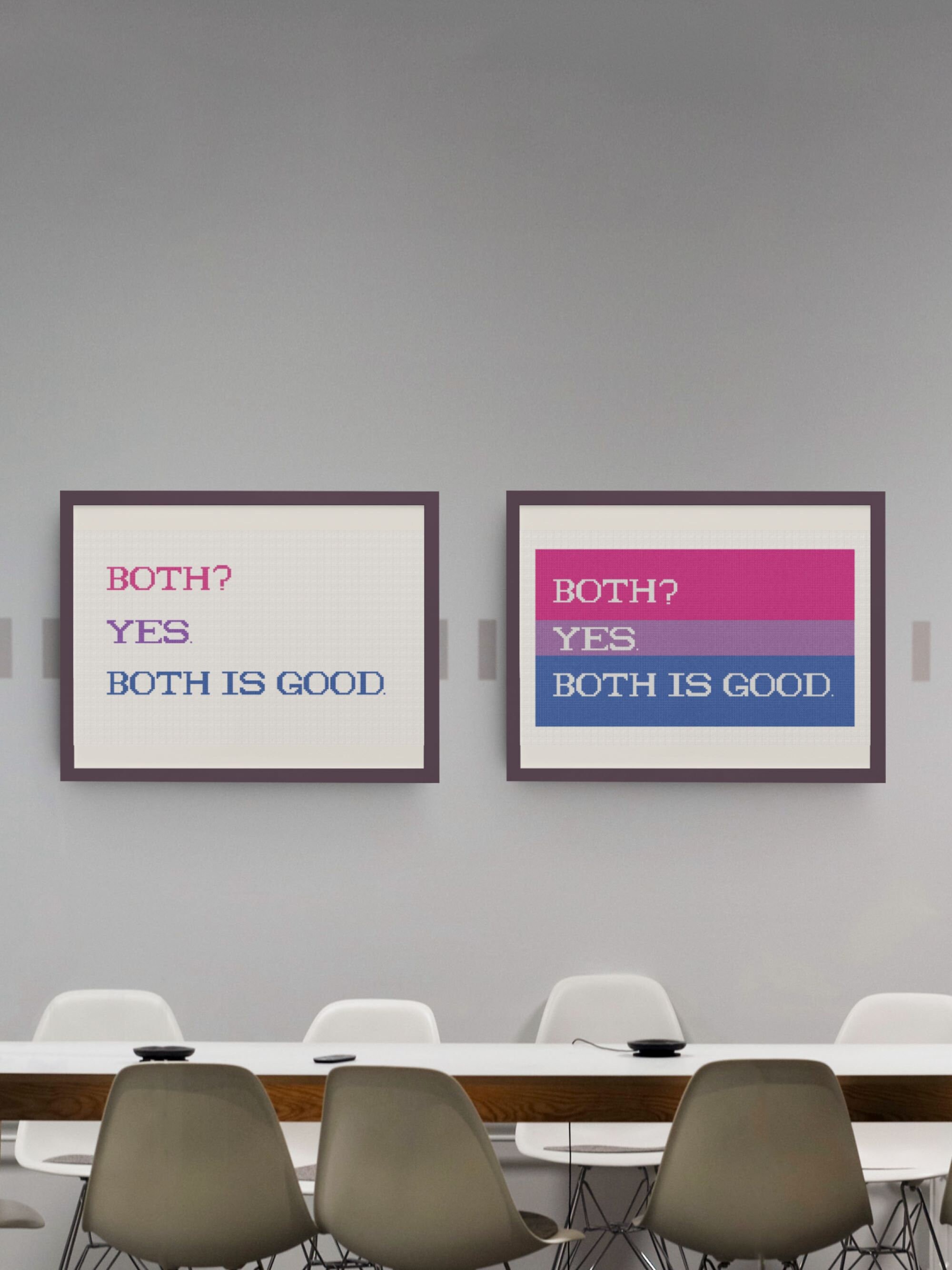 Pride Bisexual Flag Modern Subversive Queercross Stitch Pattern PDF ...