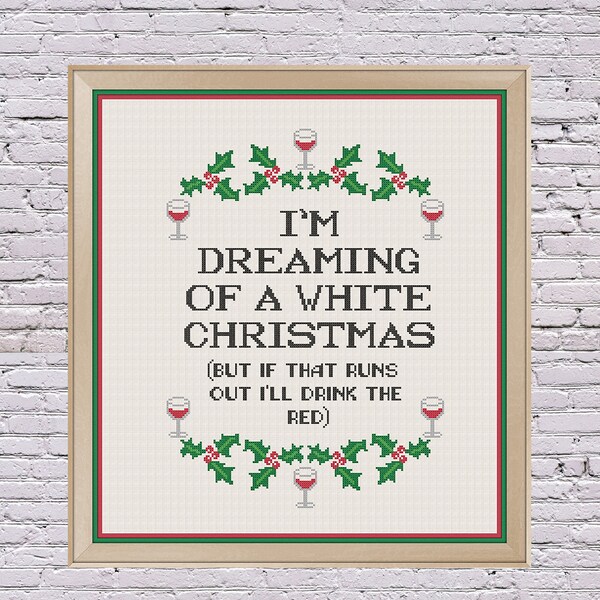 Wine Cross Stitch Etsy