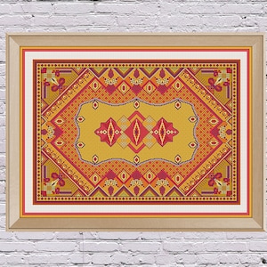 Tapis Ukrainien Berezhany Cross Stitch Sampler Folk Art Broderie Pattern PDF Téléchargement numérique #HelpUkraine