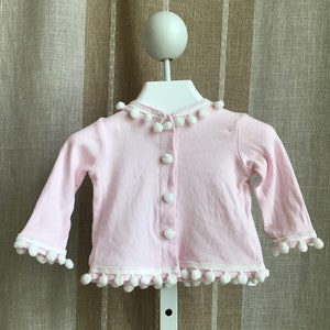 3-6 mo. pink Pom Pom sweater