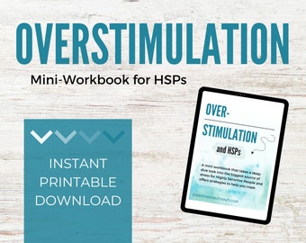 Coping with Overstimulation | Highly Sensitive Person | Mini Workbook | Digital Download