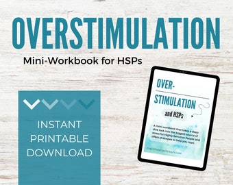 Omgaan met overstimulatie | Hoogsensitief persoon | Mini-werkboek | Digitaal downloaden