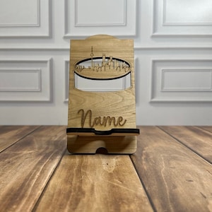 Personalized Toronto Skyline Phone Stand