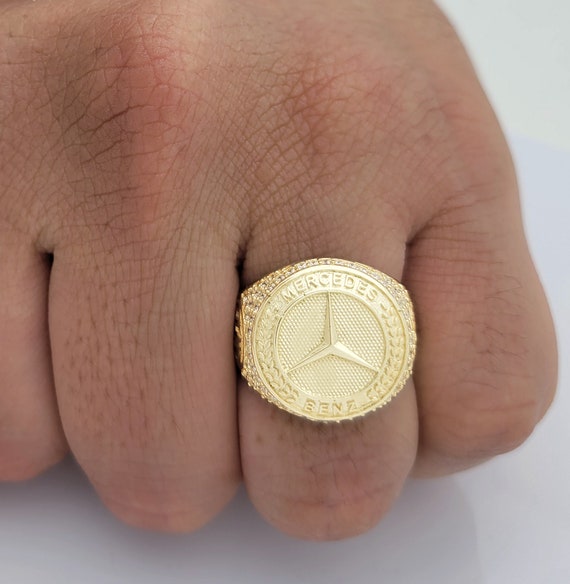 18k gold mercedes benz ring deals