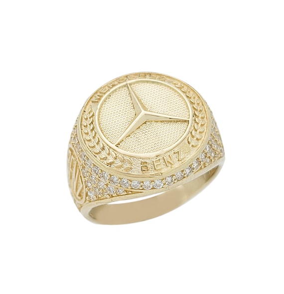 Mens Mercedes-Benz Flip Ring w/ Lapis Lazuli 18K Heavy Gold | Black hills  gold jewelry, Black gold jewelry, Rings for men
