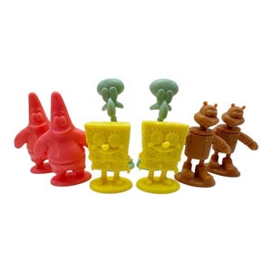 Vintage SpongeBob SquarePants Wacky Race to Krusty Krab Replacement Board Game Pieces Dice Nickelodeon