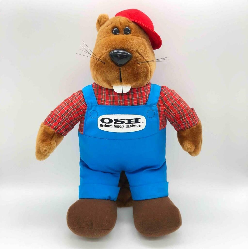 Vintage Orchard Supply Hardware OSH 16 Beaver Plush Etsy