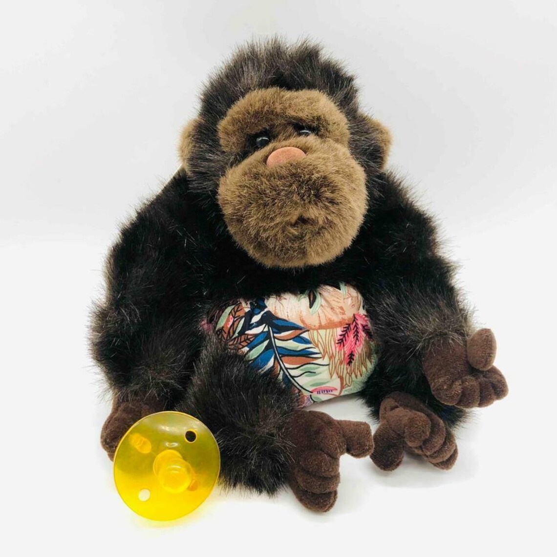 Vintage Plush Creations 10 Baby Gorilla w/ Tags Pacifier Etsy