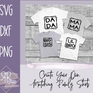 Paquete SVG para hermanos y familias / Anuncio para hermanos / Anuncio sobre el embarazo SVG / Camisas para hermanos / Camisas familiares a juego
